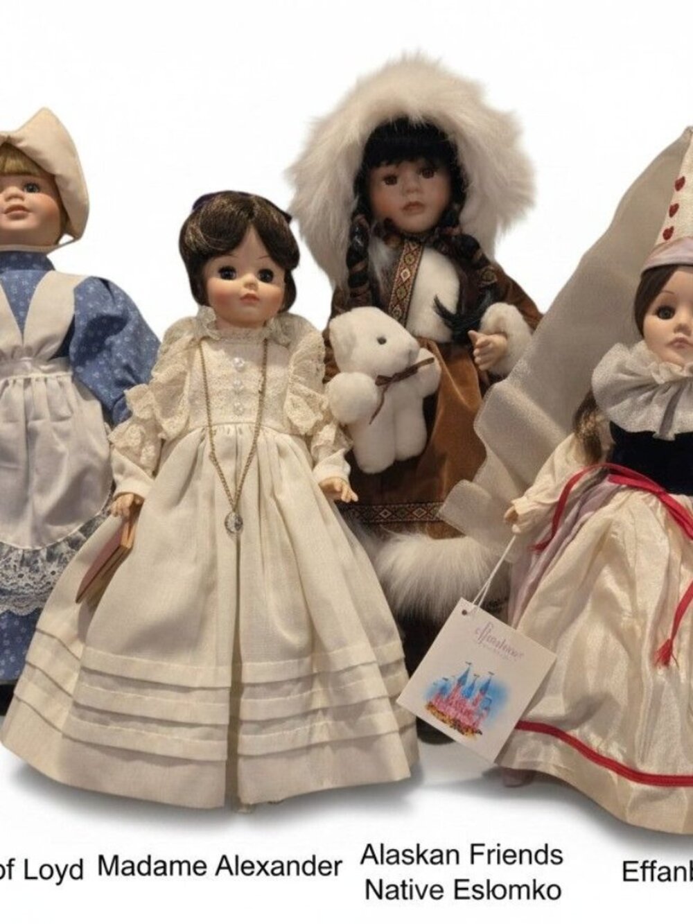 Vintage Doll Lot of 4 Madame Alexander Effanbee House of Loyd Alaskan Friends